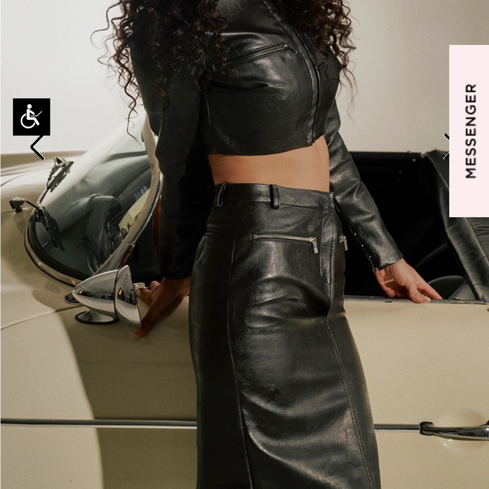House of CB size medium vegan leather set